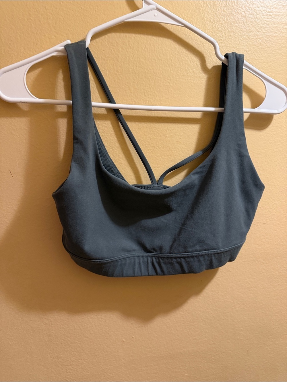 Athleta Strappy-Back Sports Bra - Slate